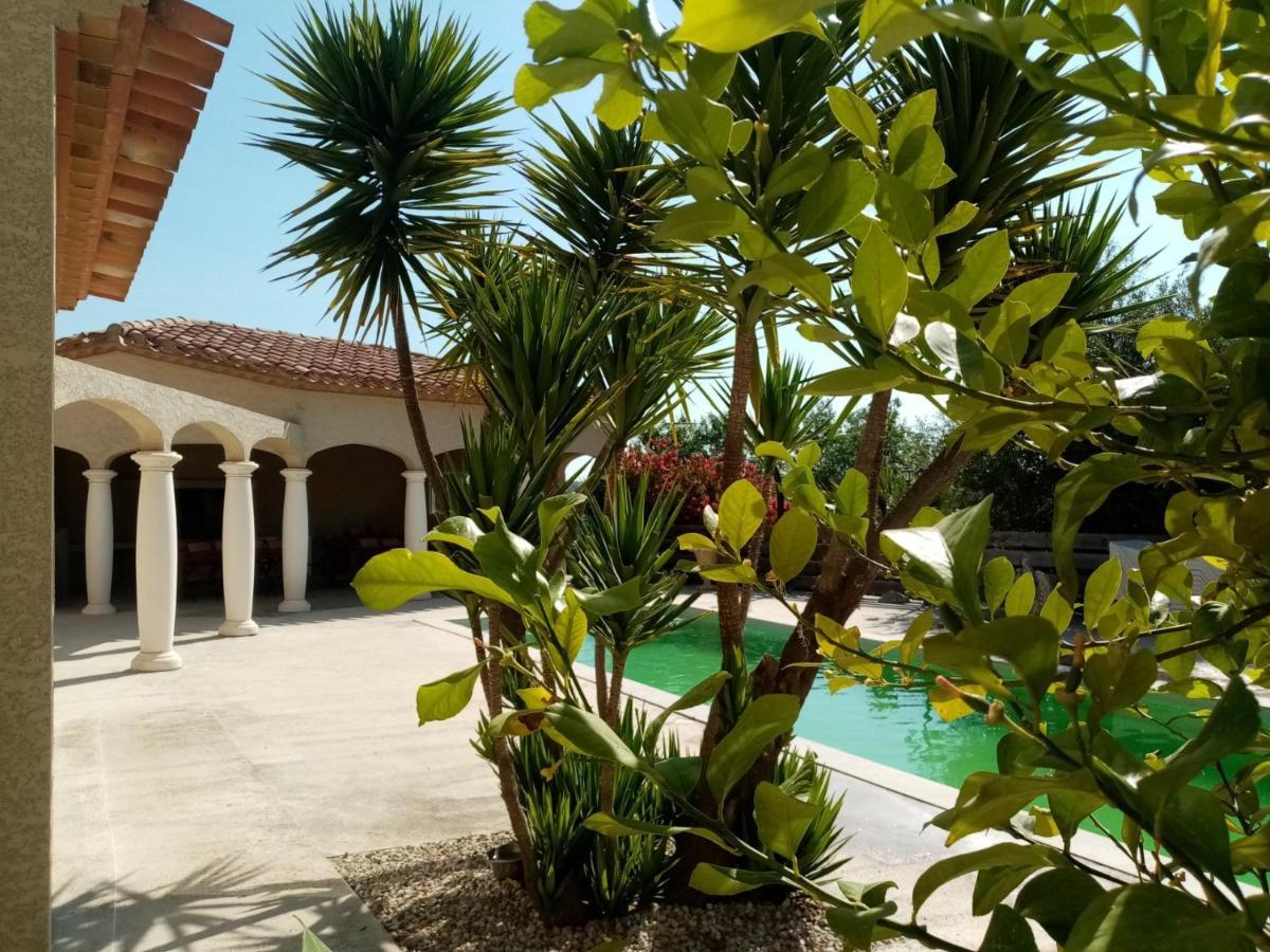 Bienvenue A L Hacienda Villa Magalas Buitenkant foto